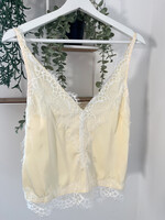 YELLOW SATIN TOP