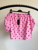 SANNE TOP PINK DOTS one size