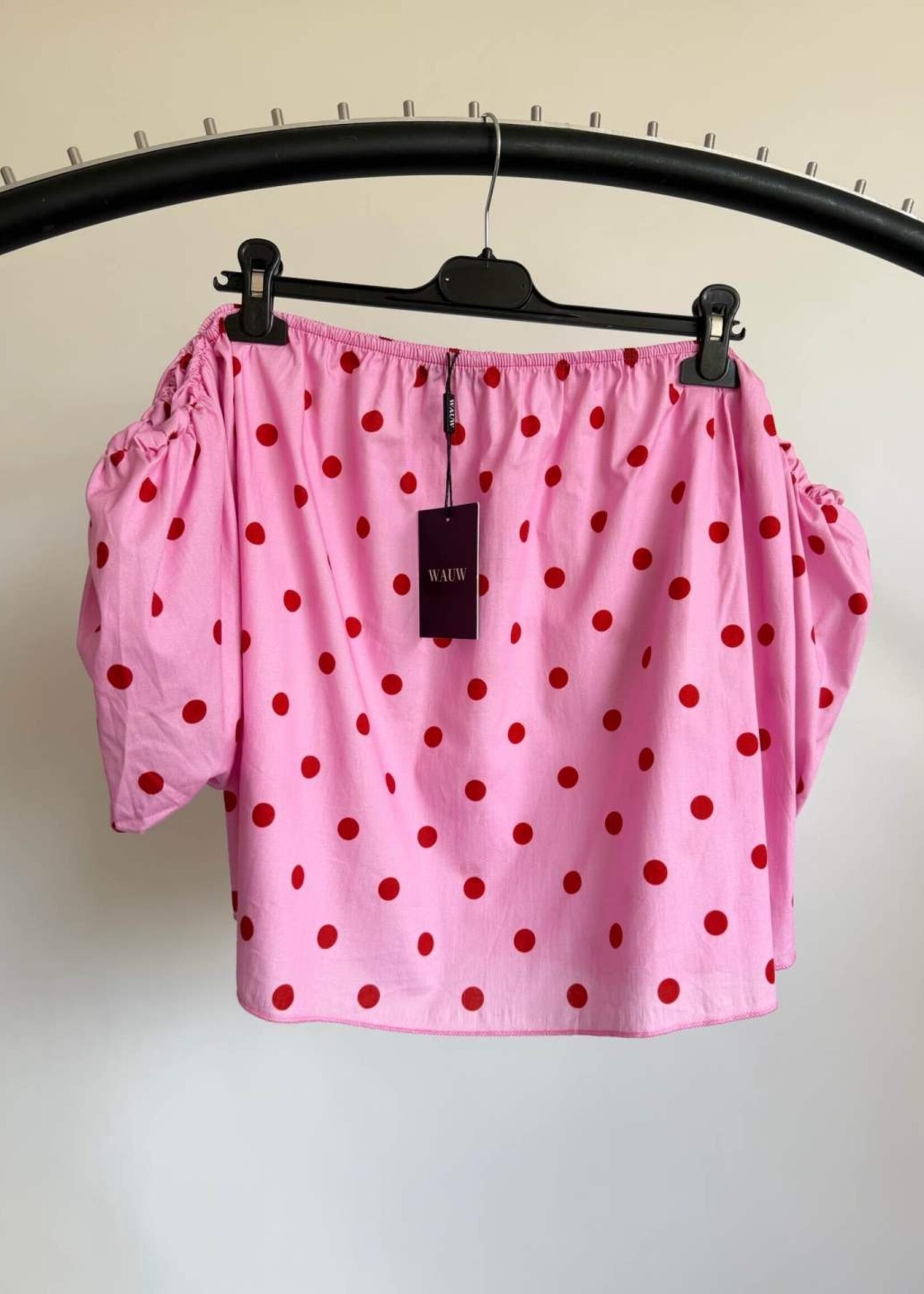 SANNE TOP PINK DOTS one size