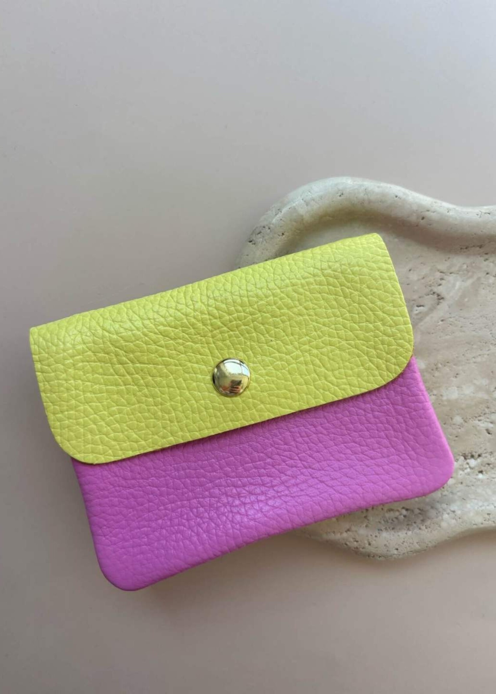 LITTLE POCKET COLORBLOCK YELLOWPINK