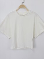 WHITE CENTERED TEE