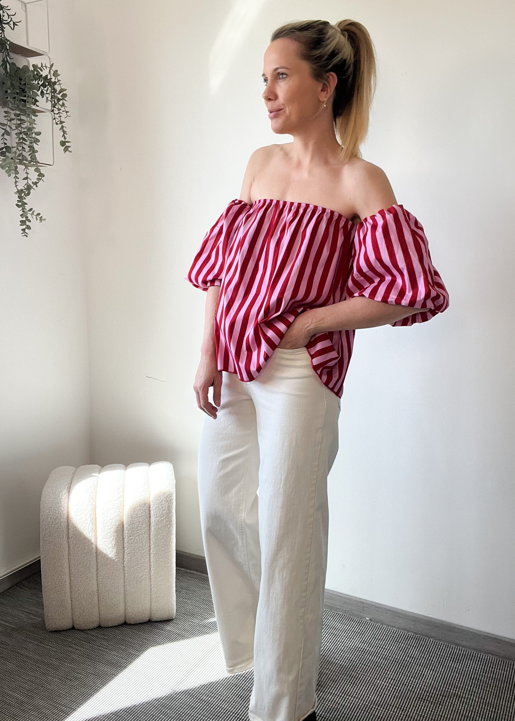 SANNE TOP RED one size