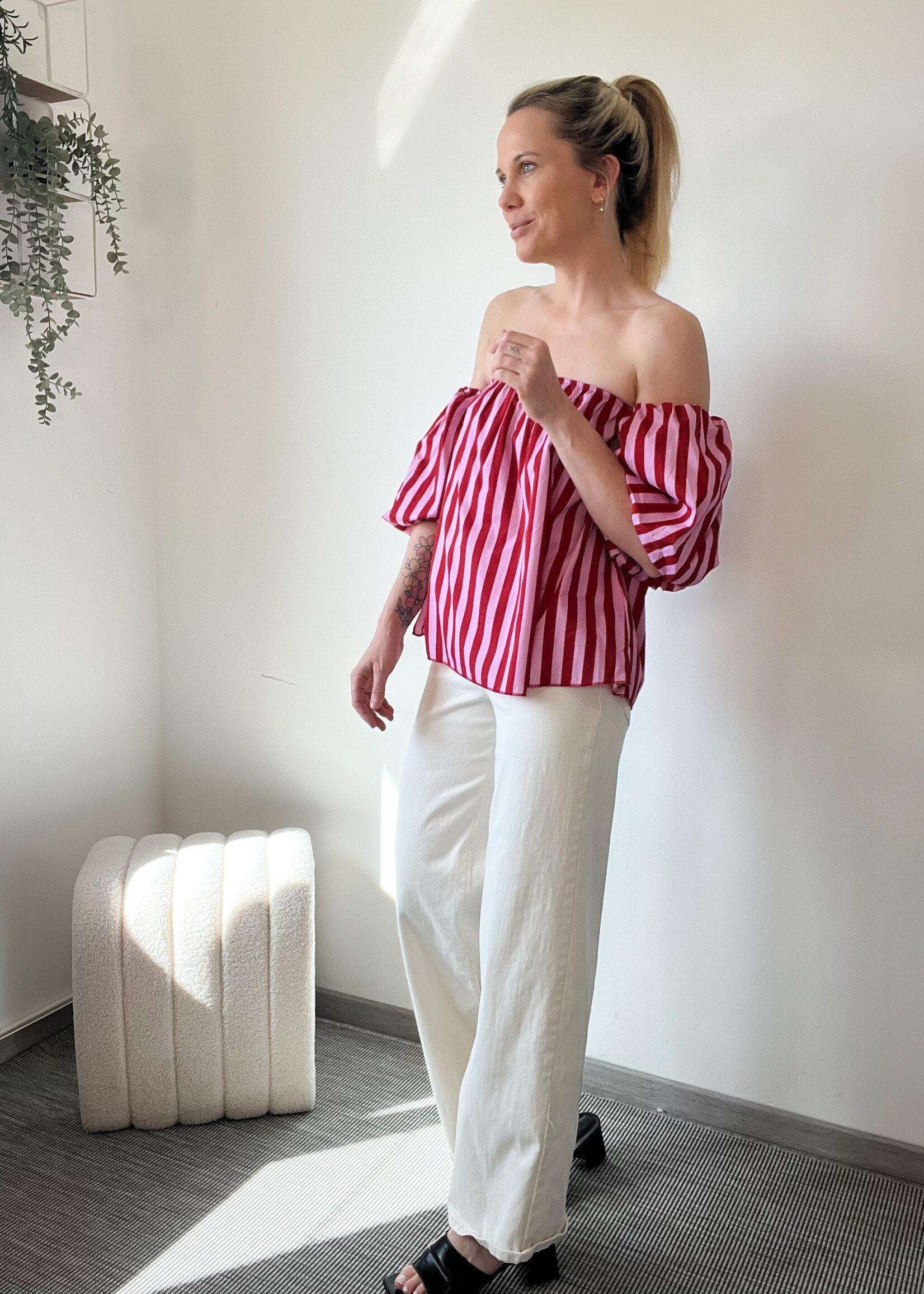 SANNE TOP RED one size