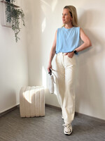 IVORY DENIM PANTS
