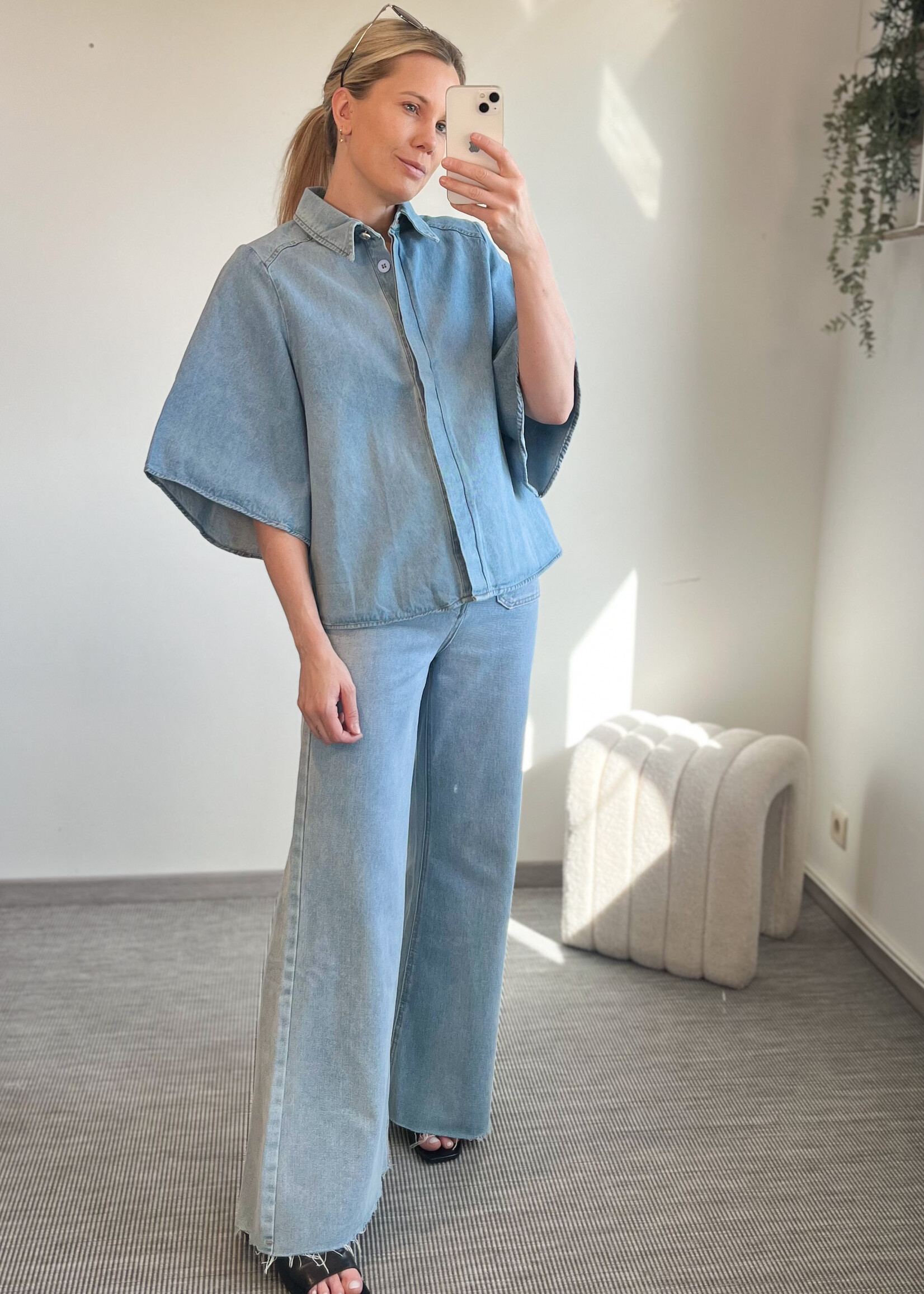 GITTA DENIM BLOUSE