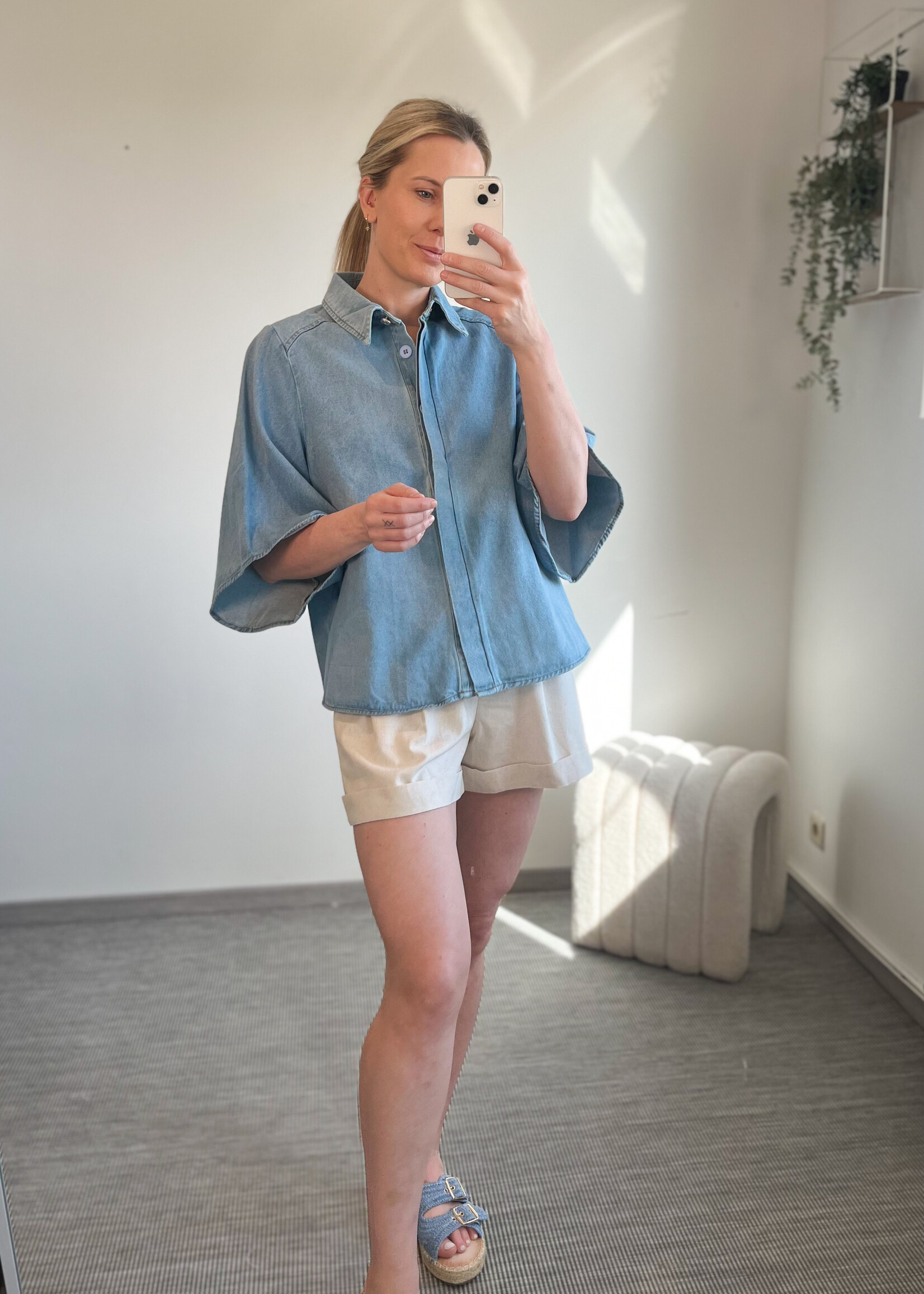 GITTA DENIM BLOUSE