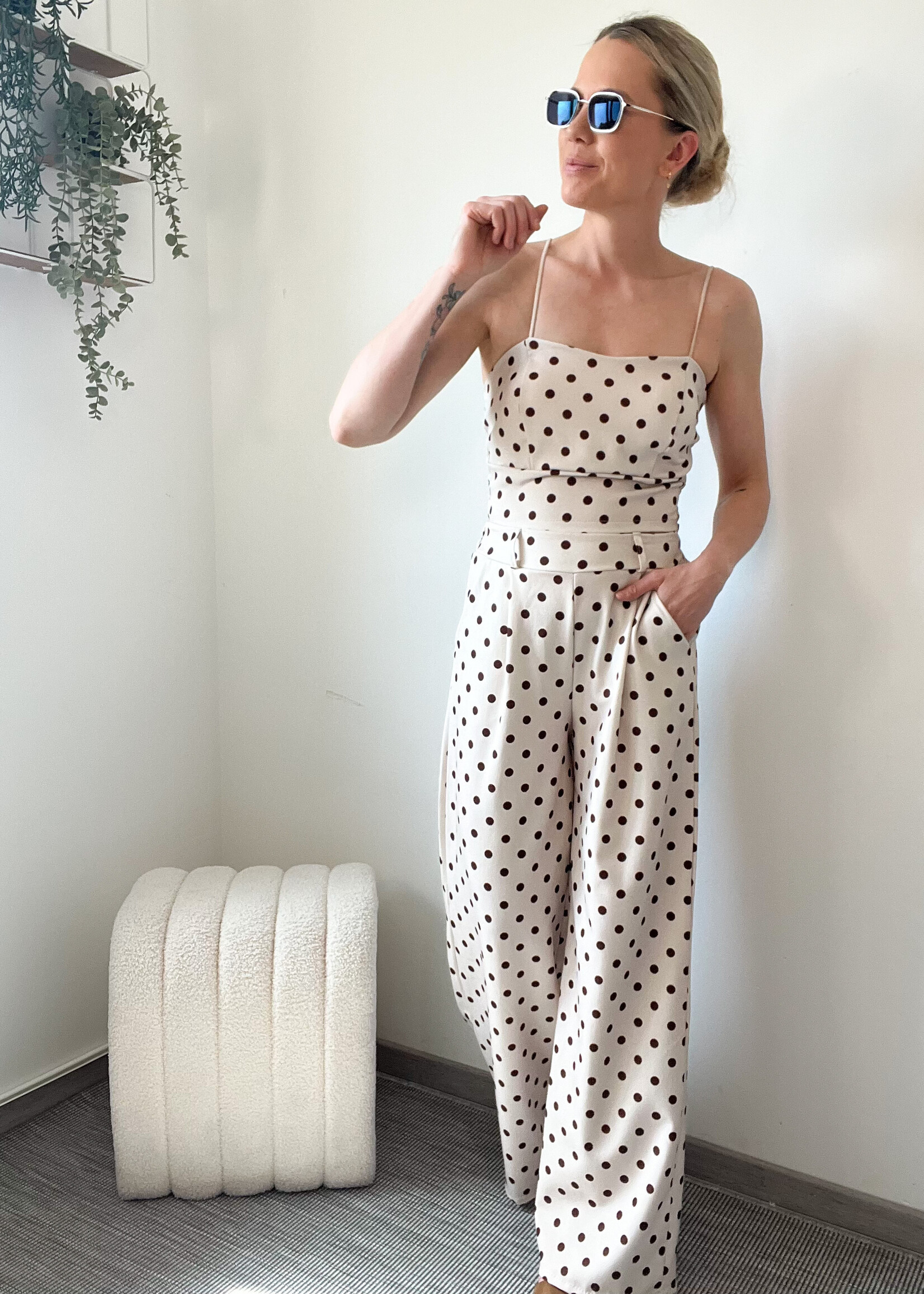 DOTS TOP BEIGE one size