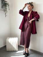 BURGUNDY BLAZER one size