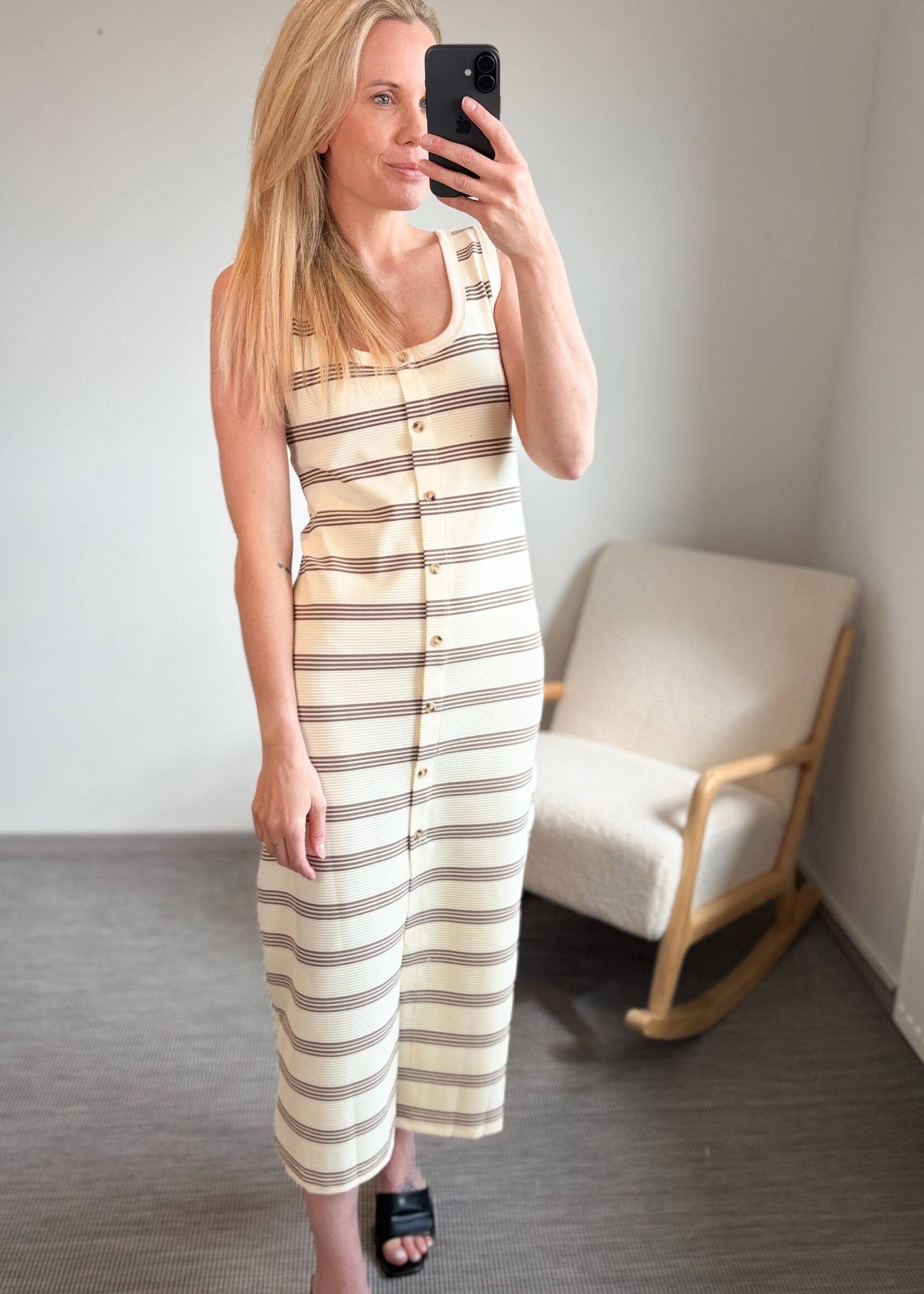 CHOCO STRIPE DRESS