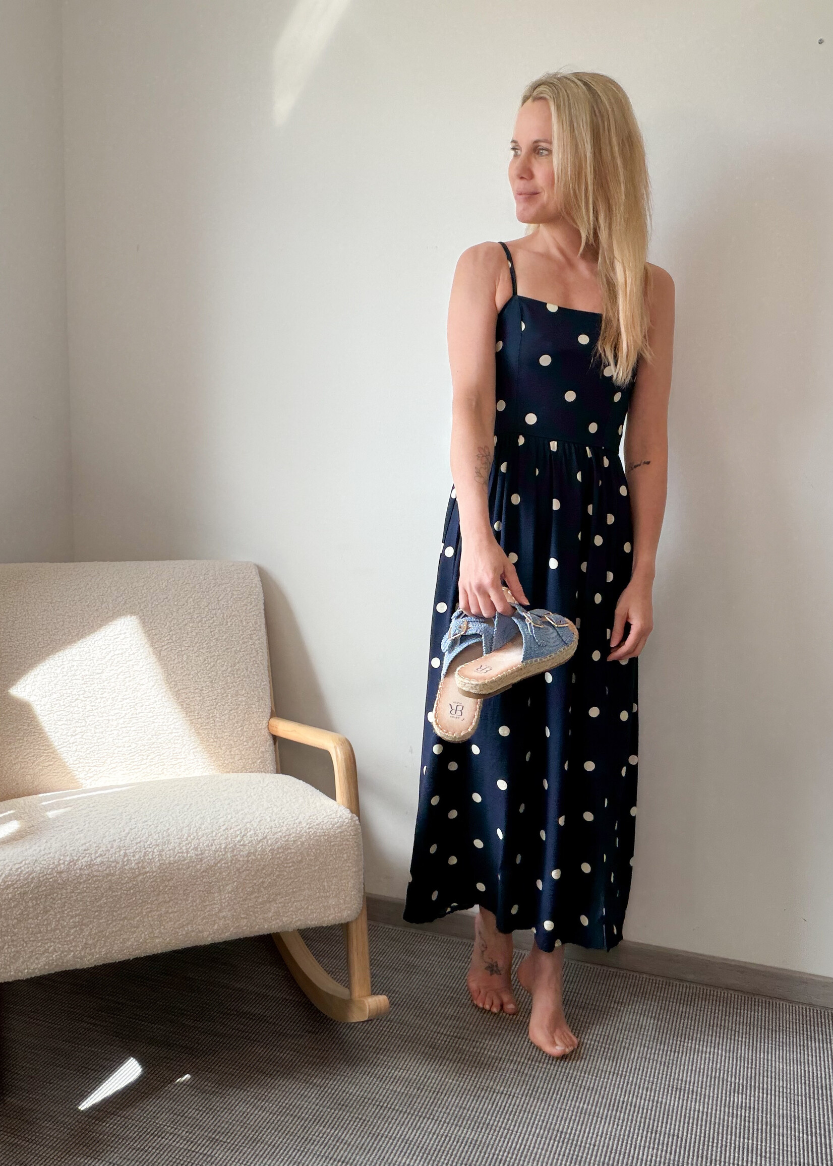 MARINE DOTS DRESS