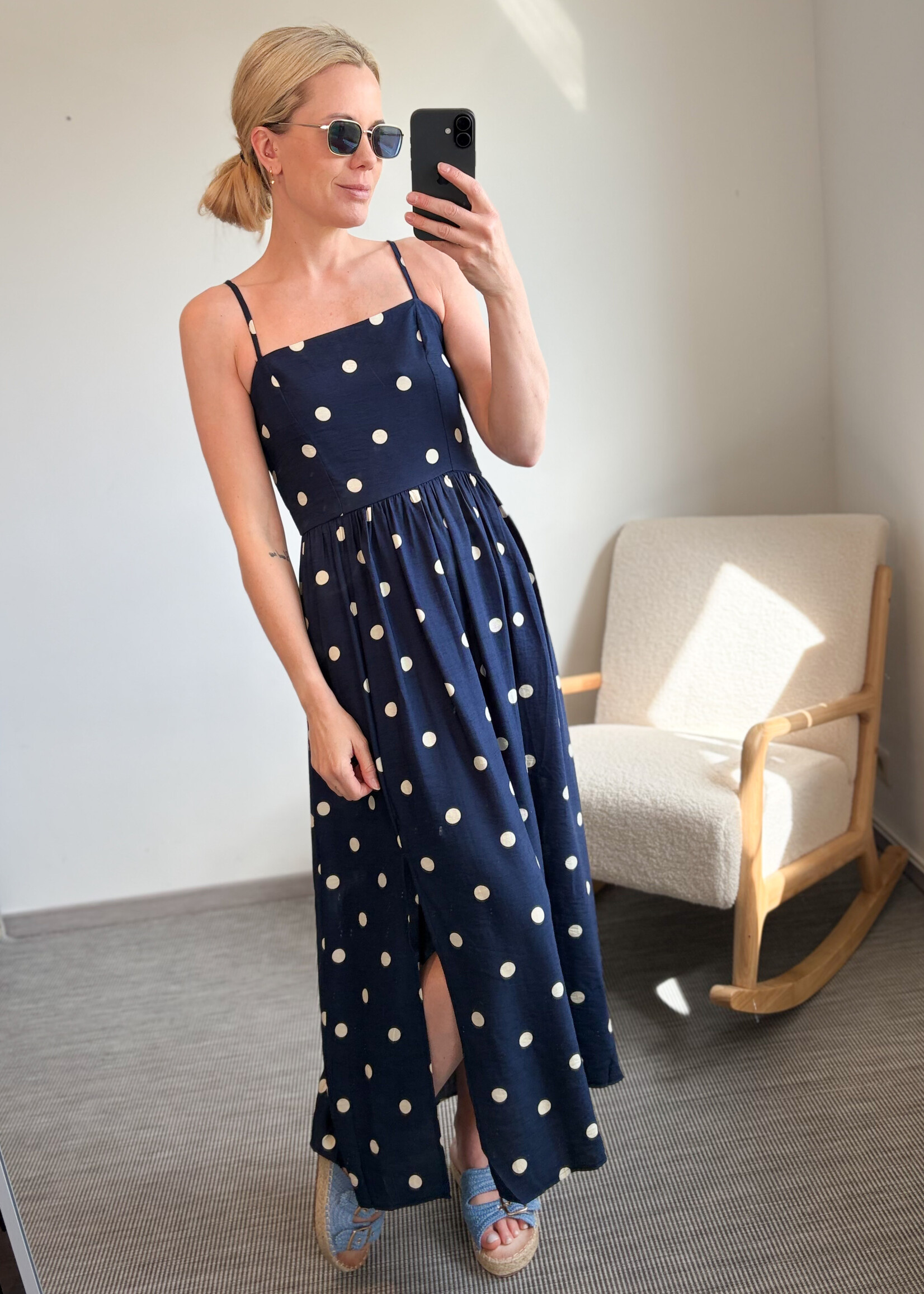 MARINE DOTS DRESS