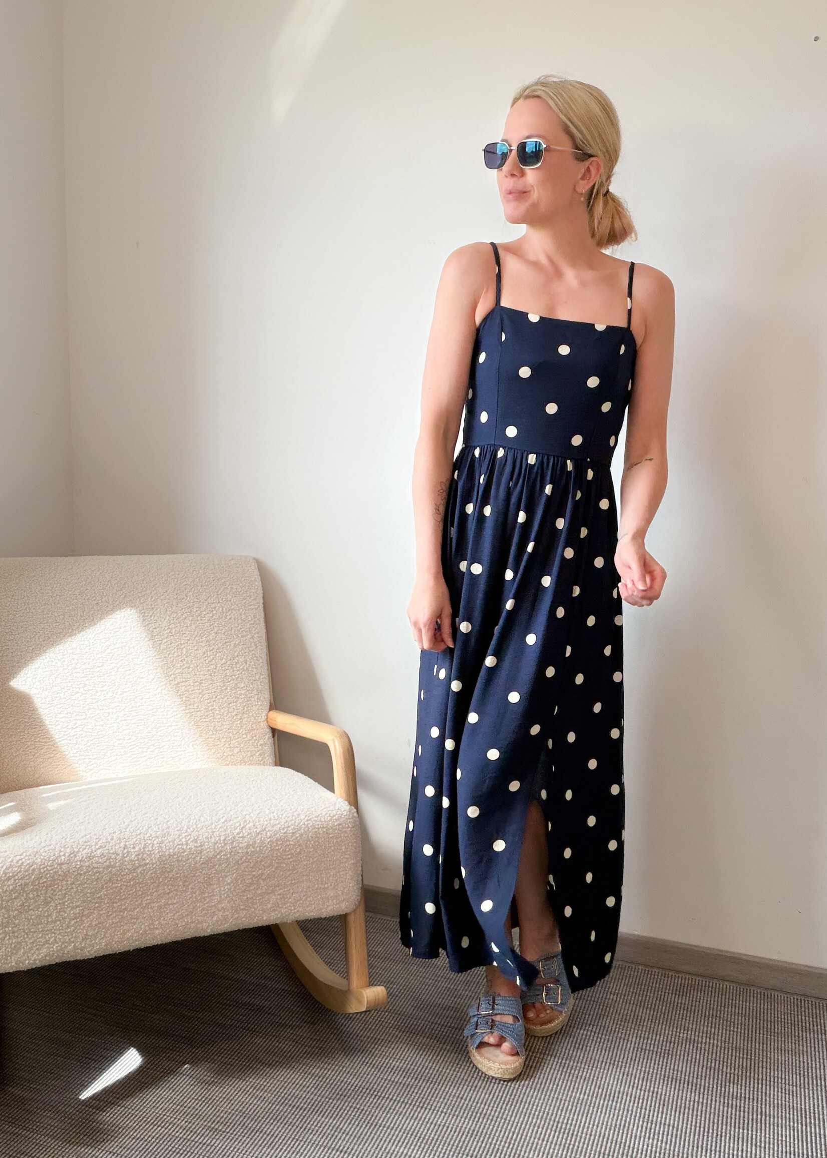 MARINE DOTS DRESS