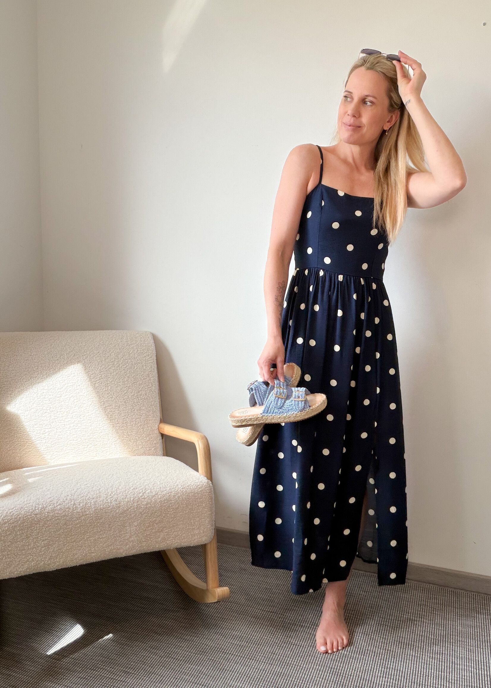 MARINE DOTS DRESS
