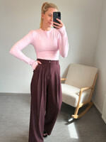 MILA BURGUNDY PANTS