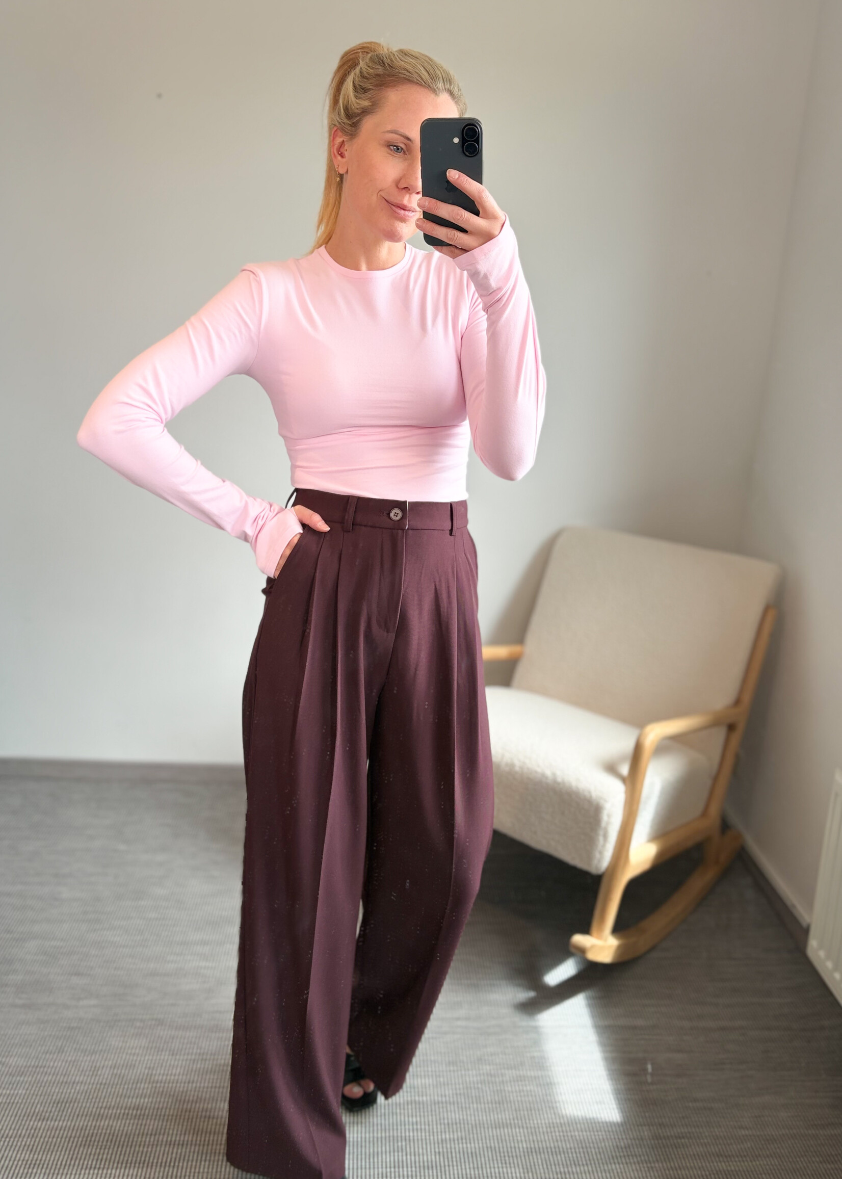MILA BURGUNDY PANTS