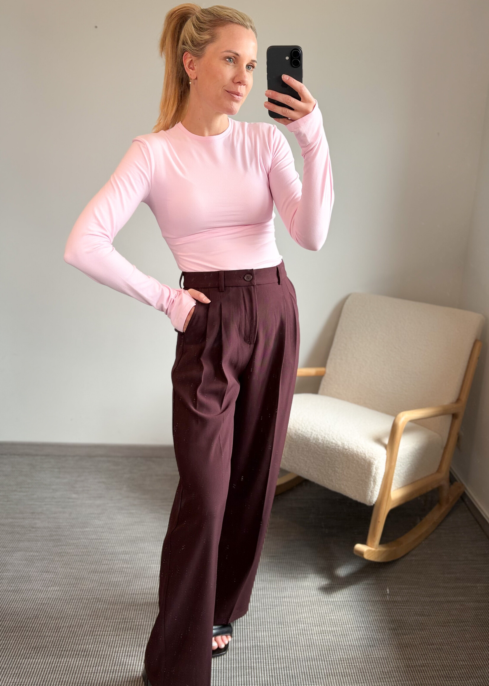 MILA BURGUNDY PANTS
