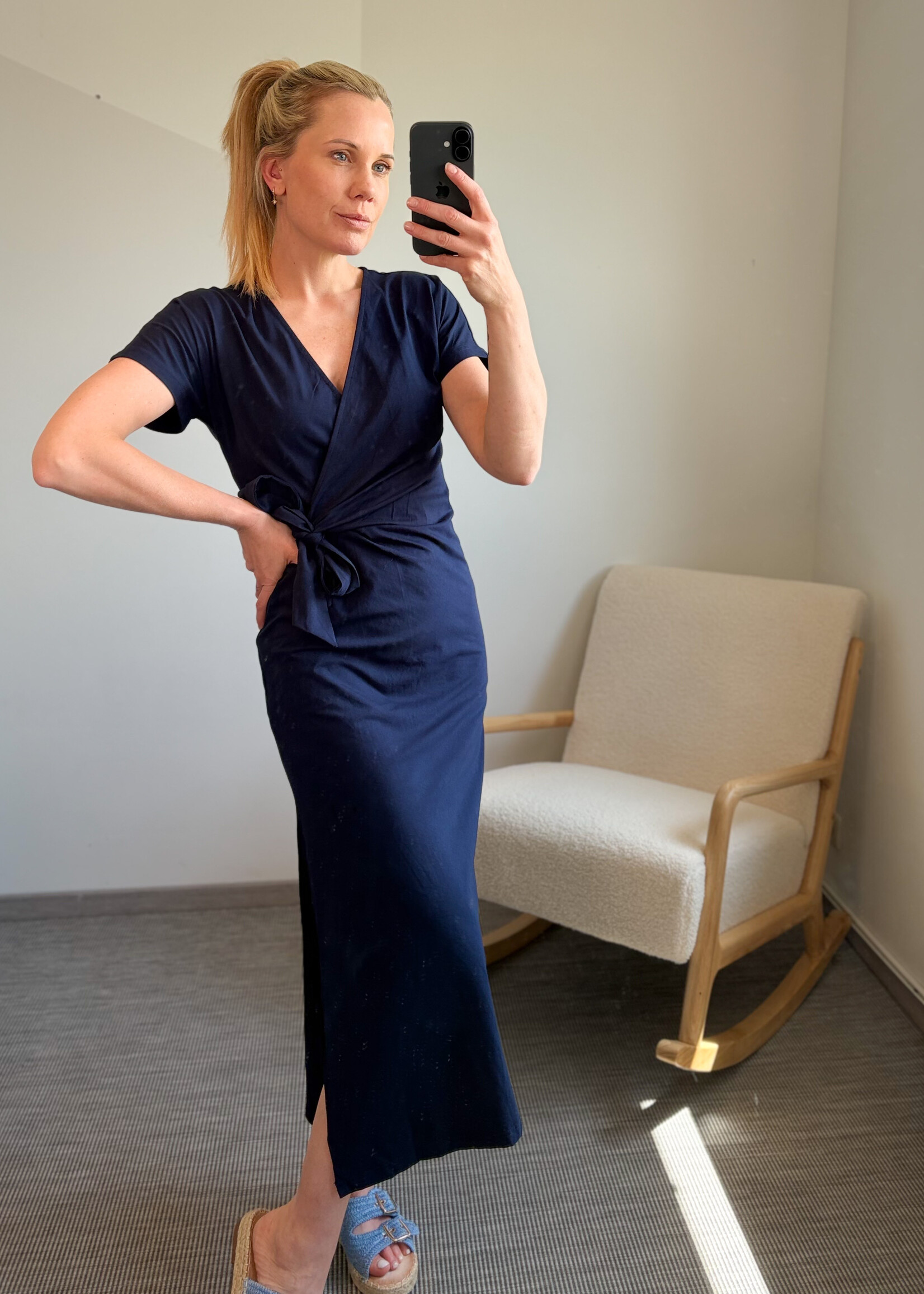 JERSEY NAVY DRESS