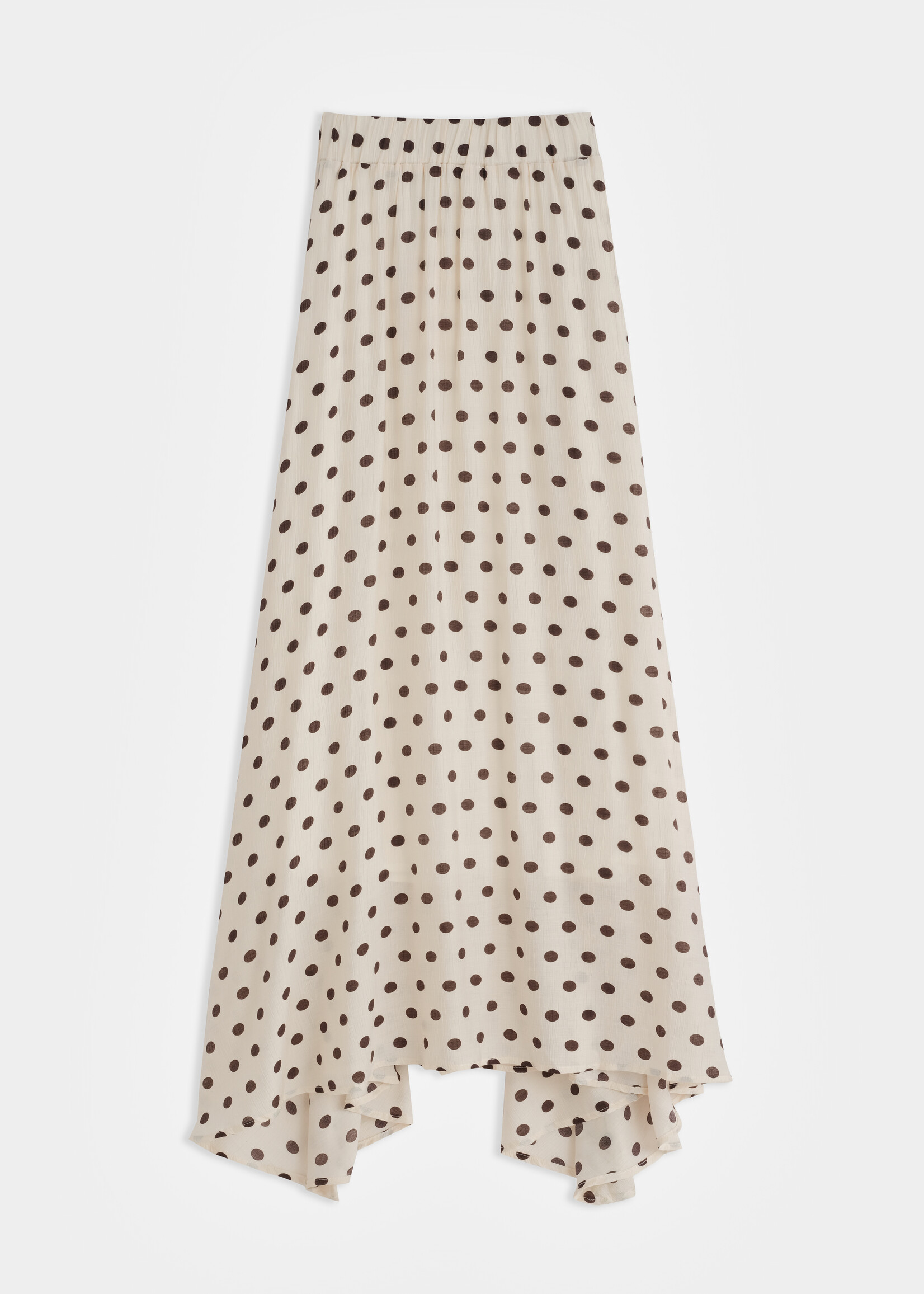 BEIGE DOTS SKIRT