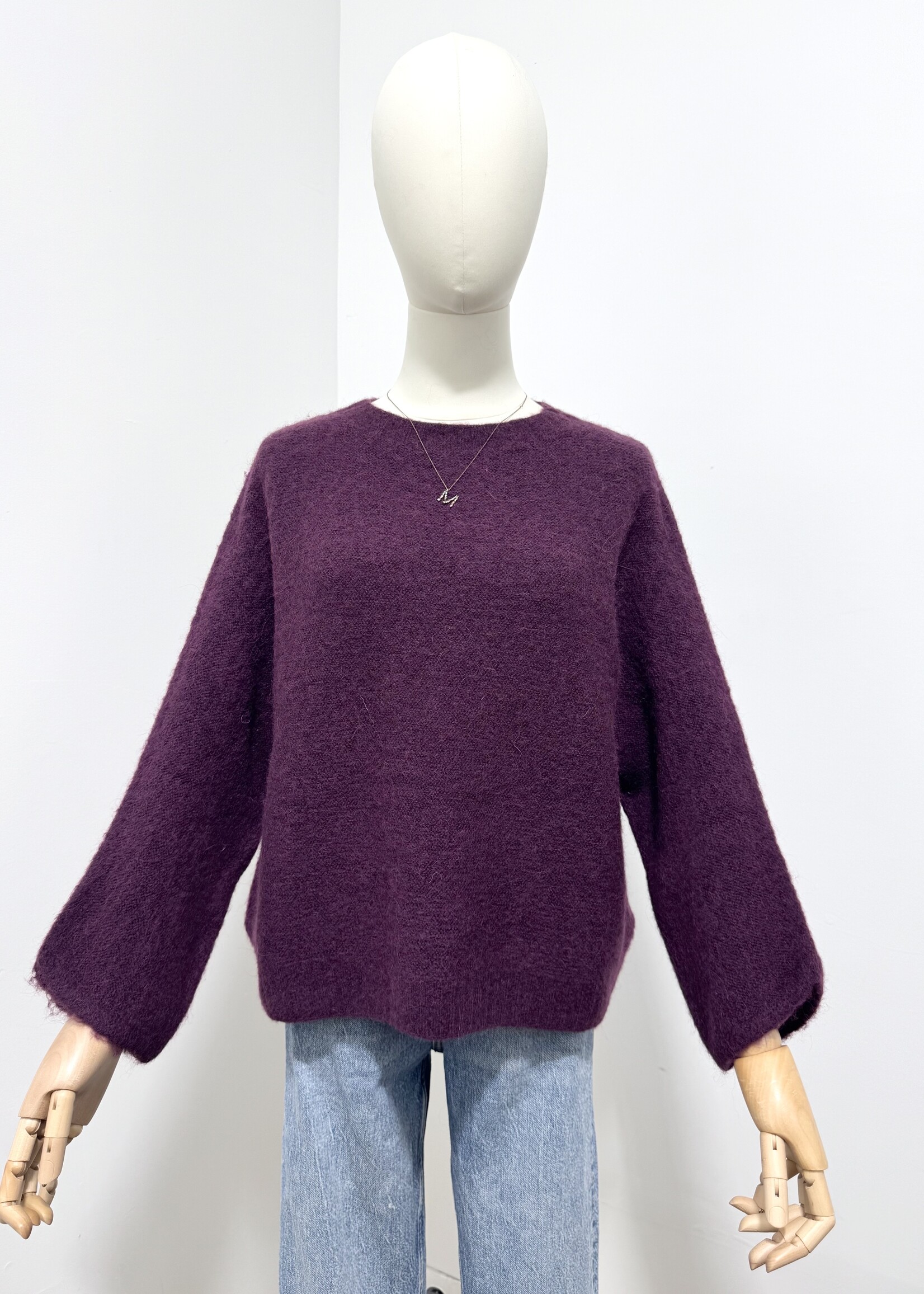 BINTA AUBERGINE KNIT One size