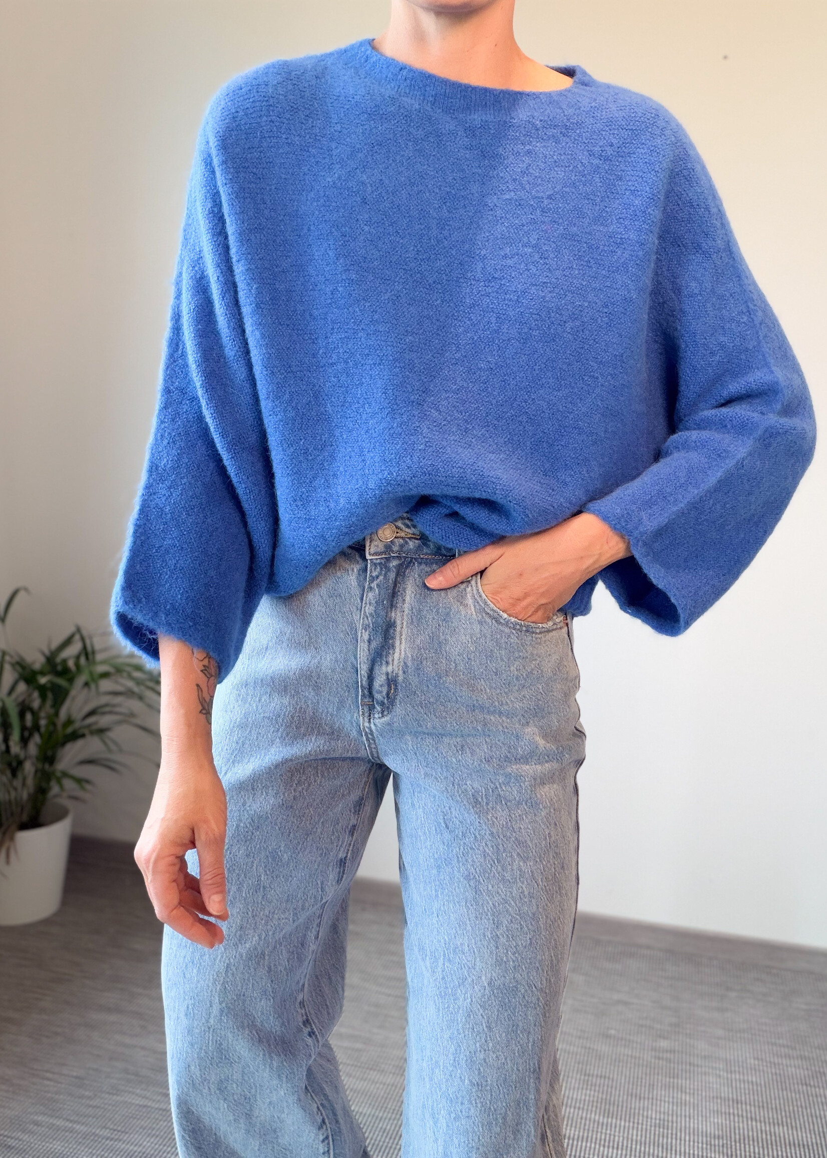 BINTA BLUE KNIT One size