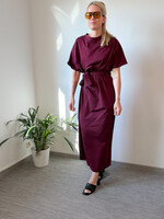BOBBY DRESS BURGUNDY One size