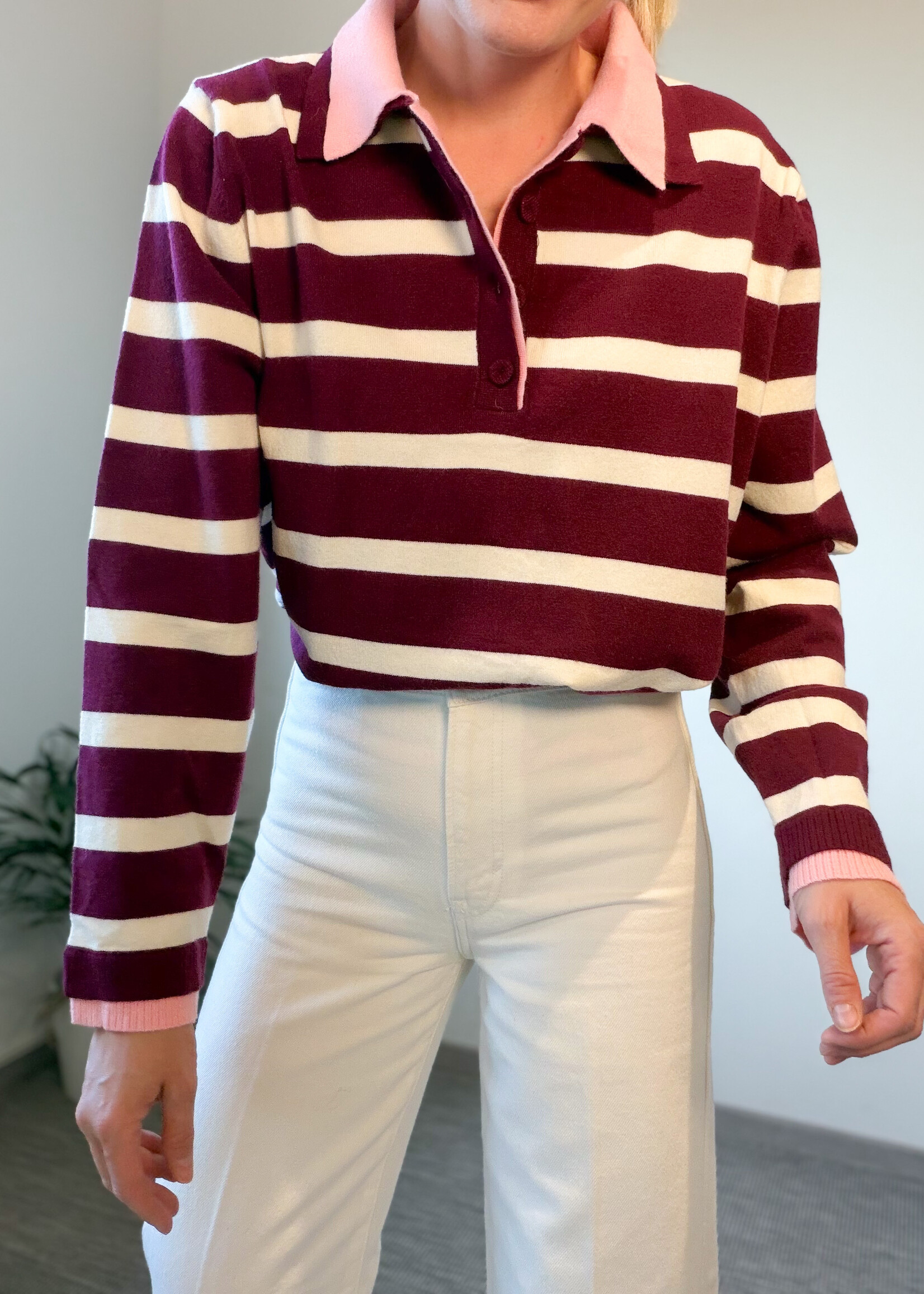 JILL POLO SWEATER