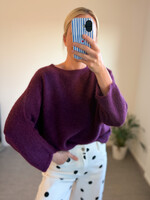 BINTA AUBERGINE KNIT One size
