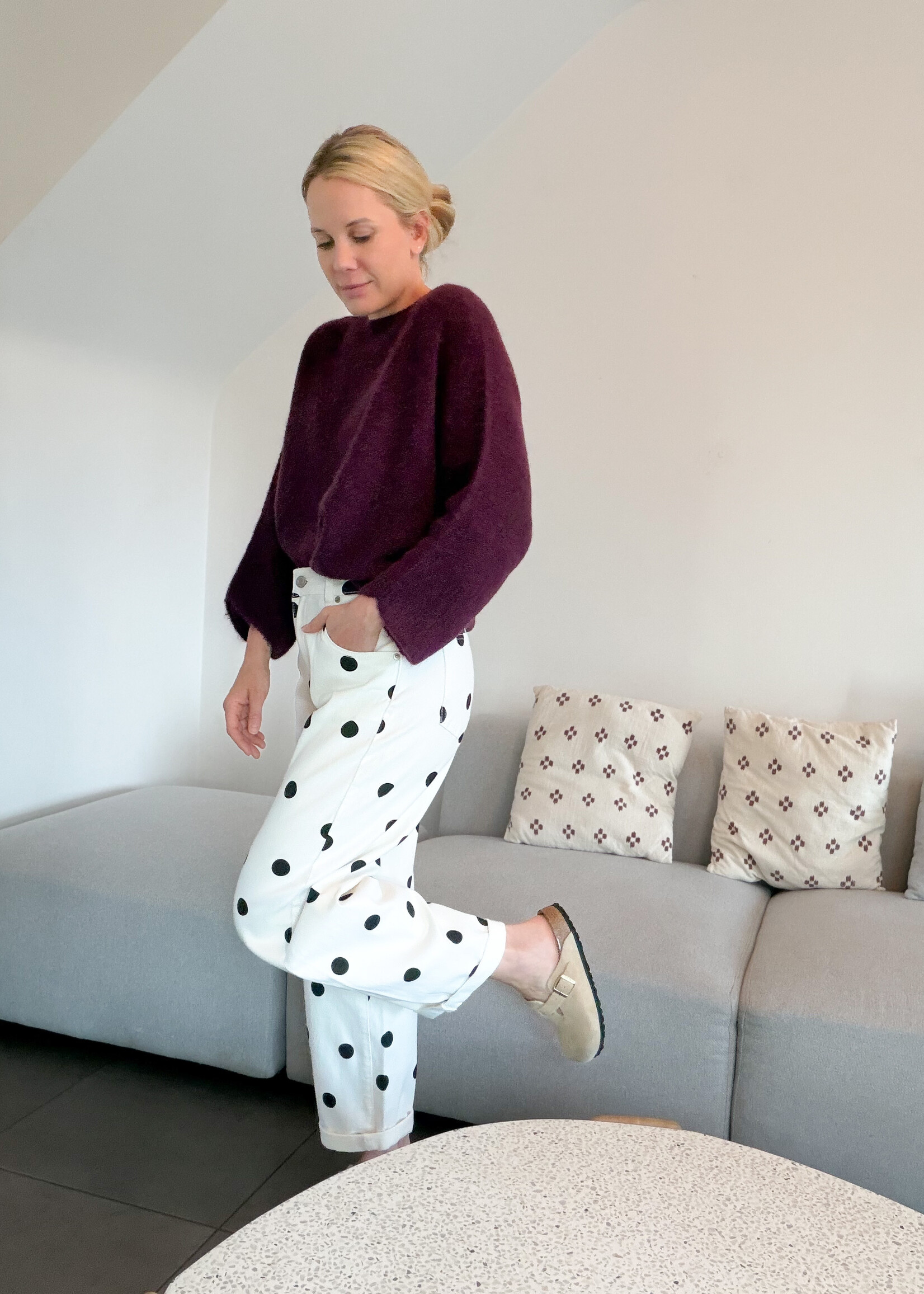 BINTA AUBERGINE KNIT One size