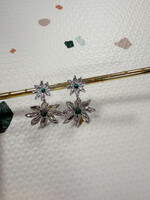 SILVER FLOWER EARRINGS