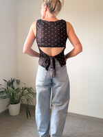 POLKADOTS BLACK TOP