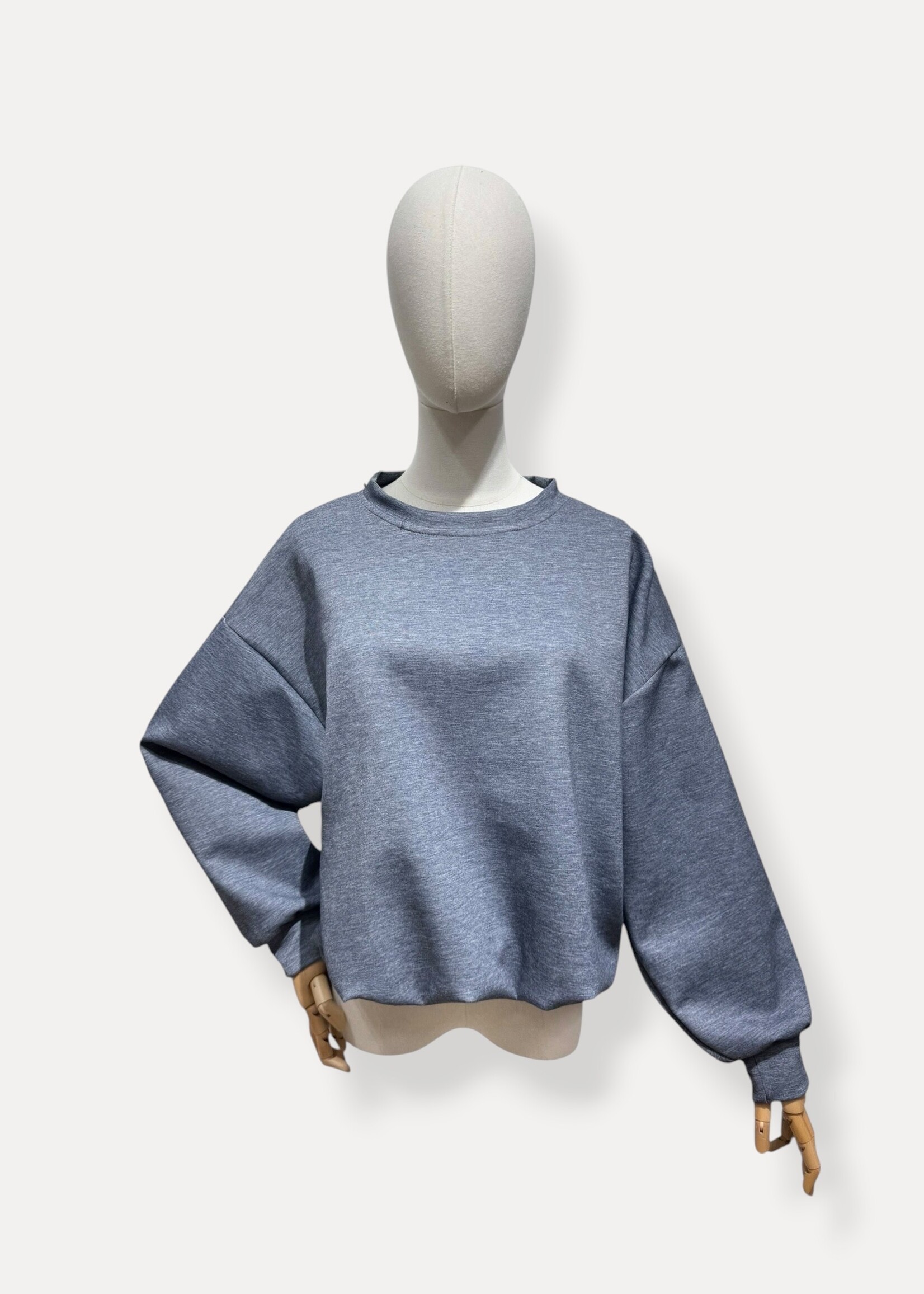 JAIMIE SWEATER BLUEGREY one size