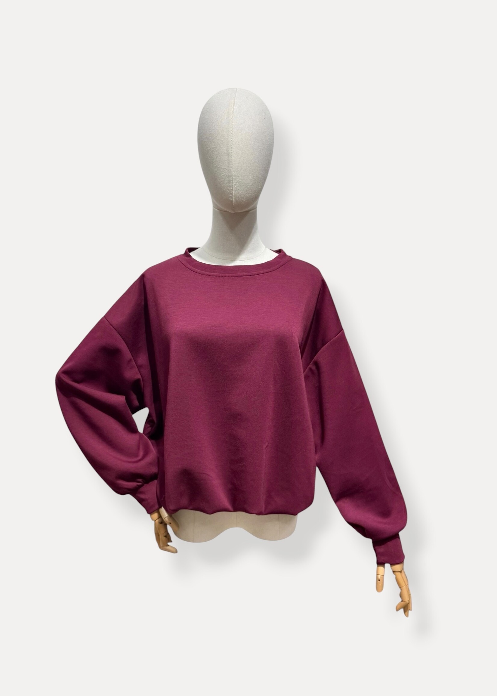 JAIMIE SWEATER BURGUNDY one size