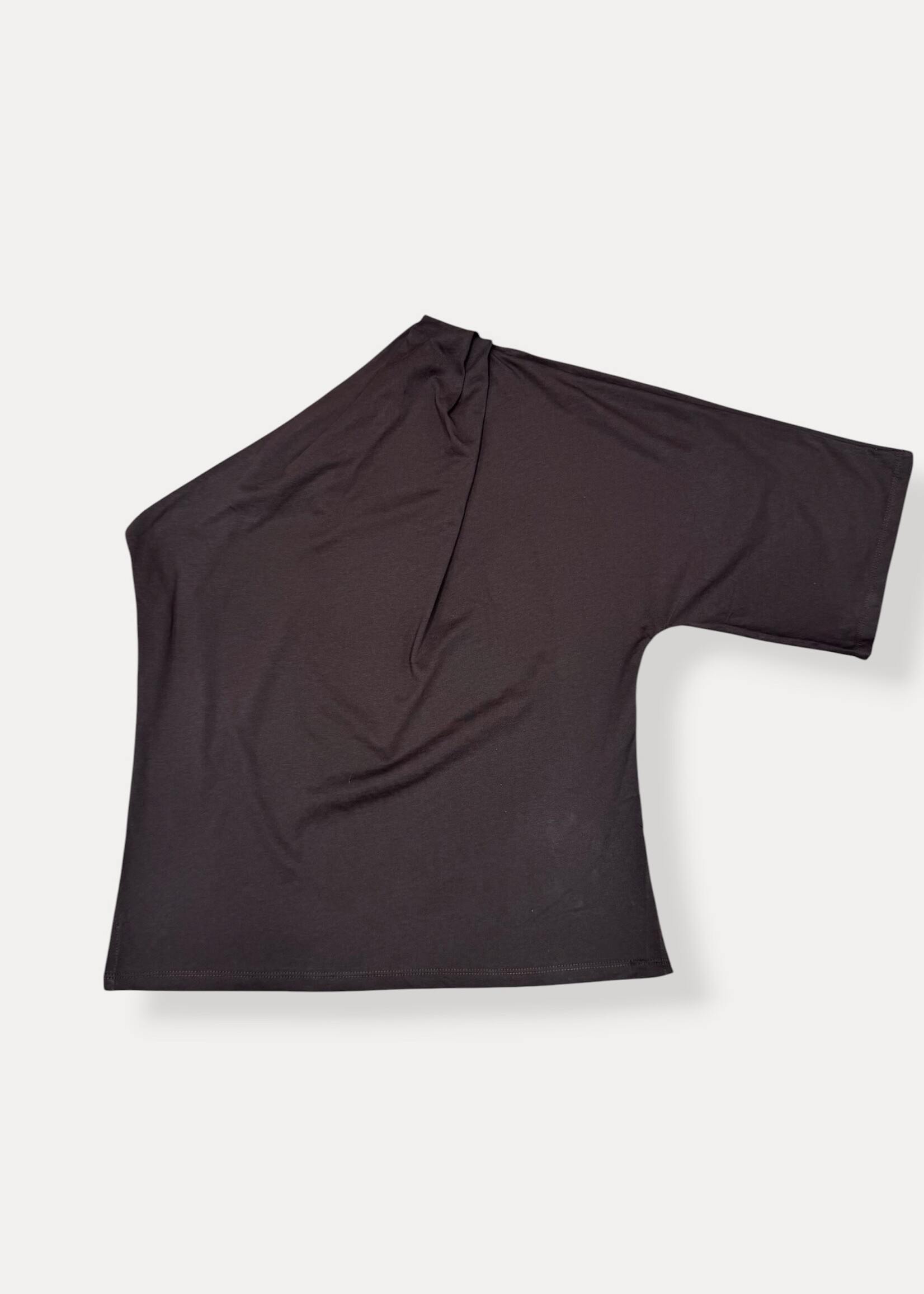 OFFSHOULDER BROWN TOP one size