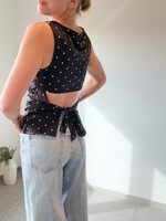 POLKADOTS BLACK TOP