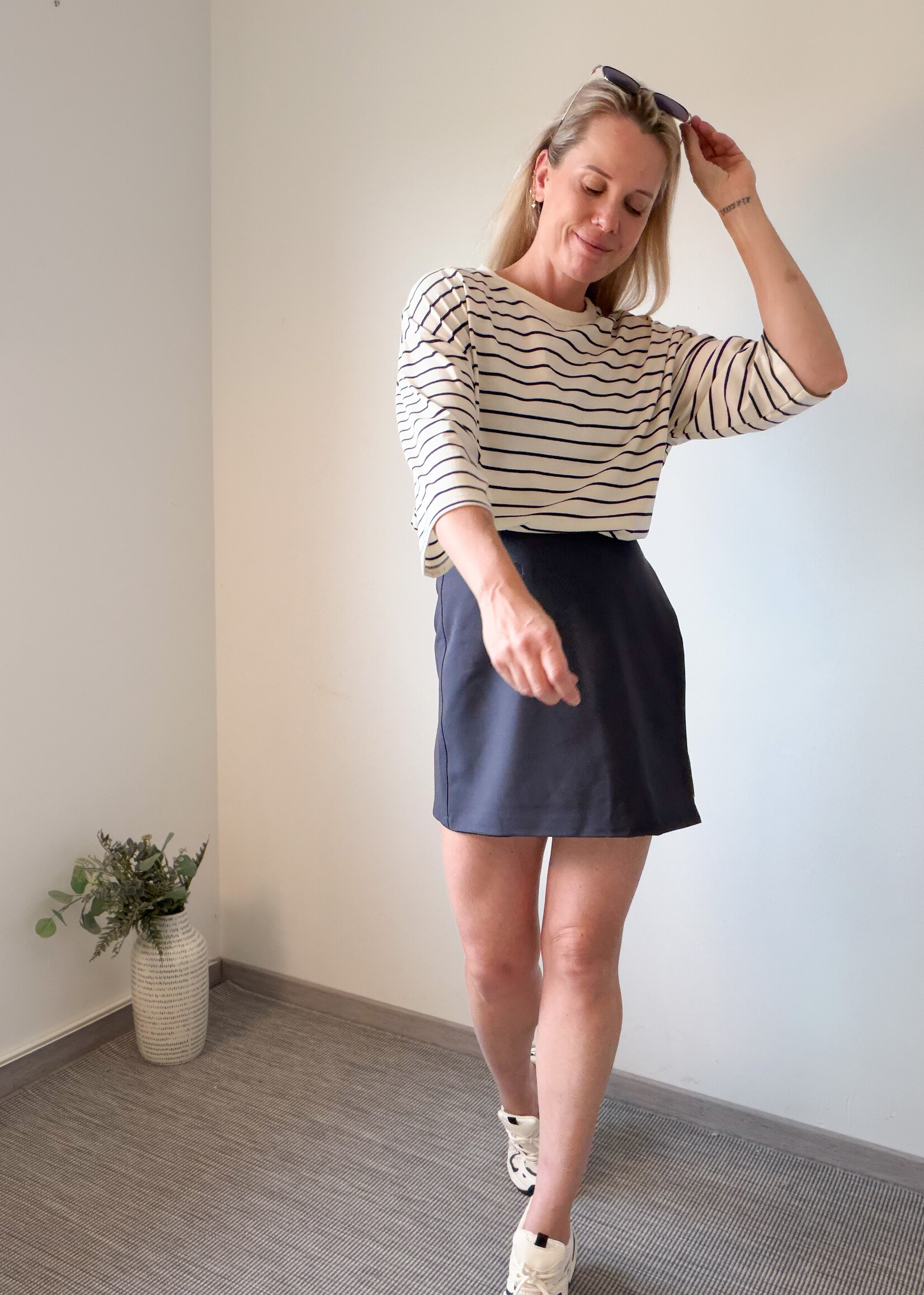 STRIPED JENNIE T-SHIRT one size