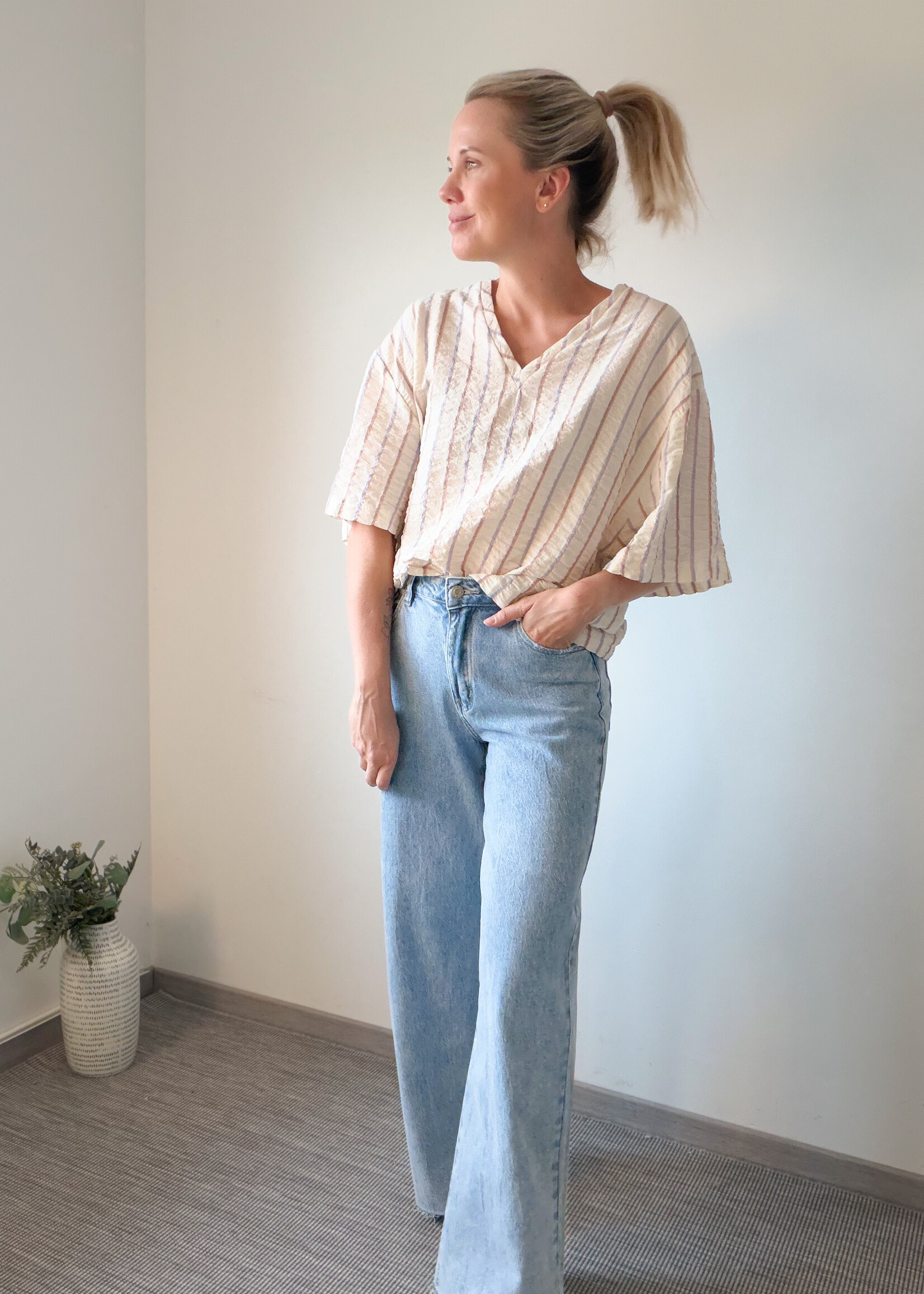 OTTO ECRU TOP one size