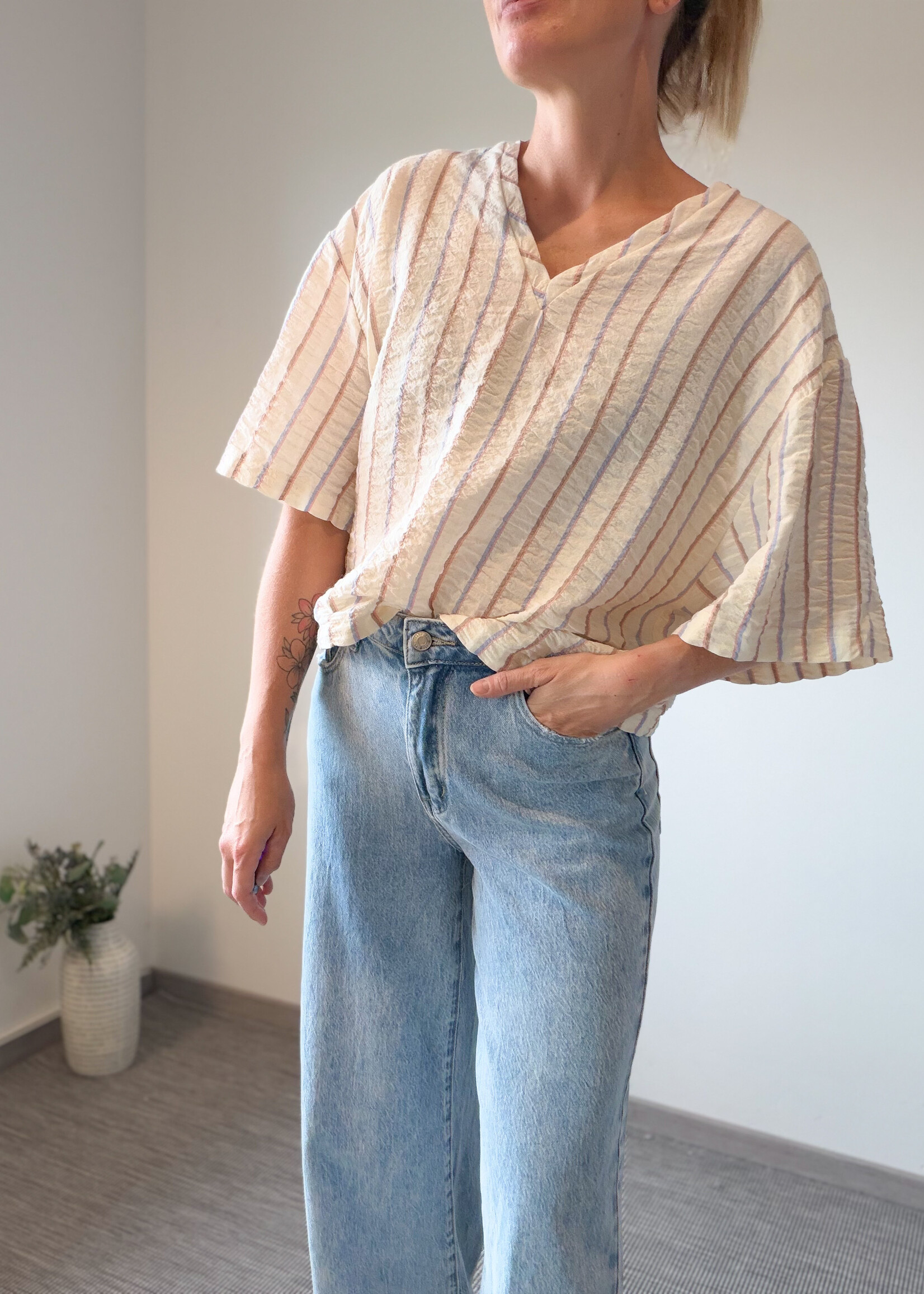 OTTO ECRU TOP one size