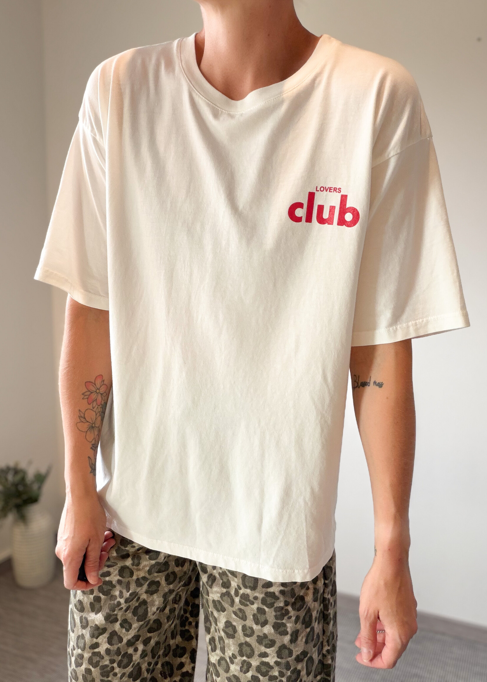LOVERS CLUB TEE WHITE