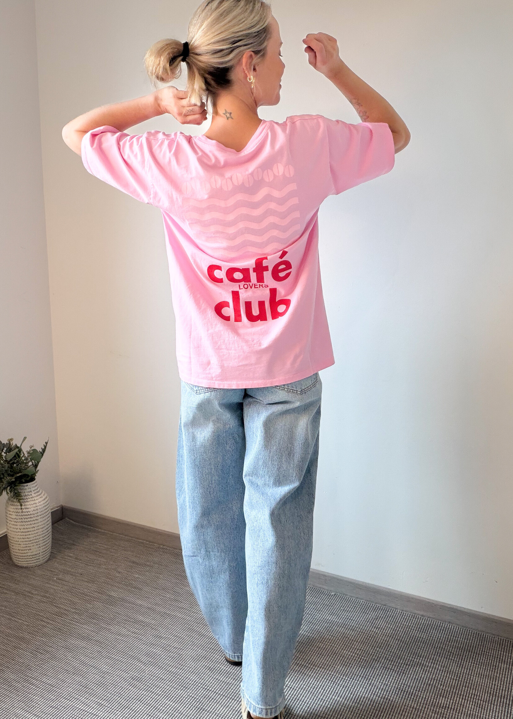 LOVERS CLUB PINK TEE one size
