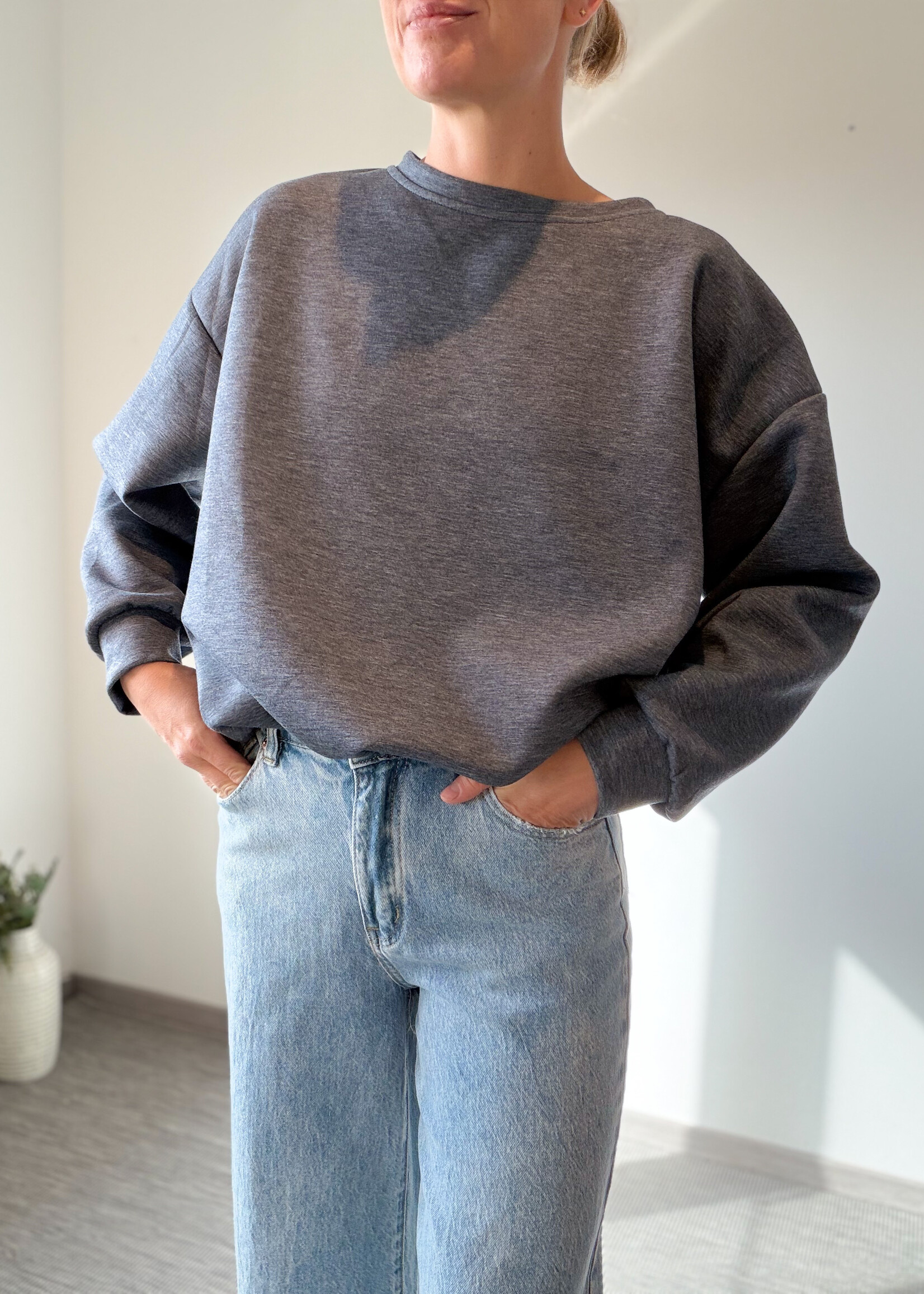 JAIMIE SWEATER BLUEGREY one size