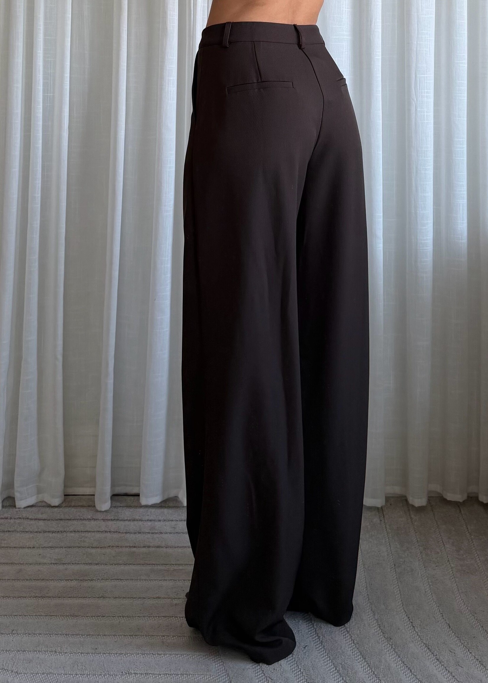 BROWN WIDE LEG PANTS