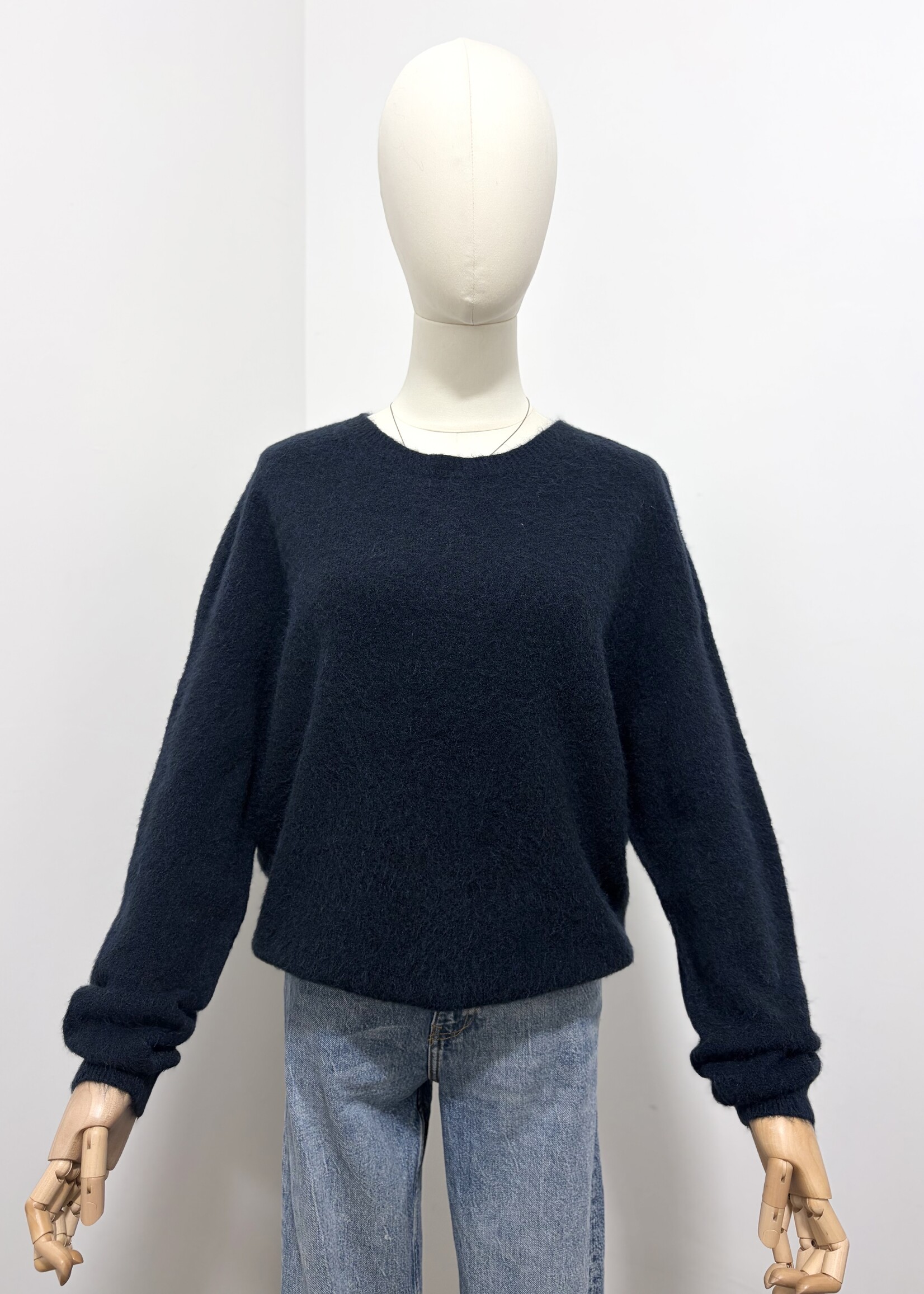 NAVY LONG KNIT