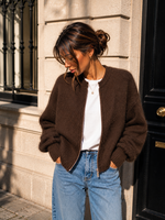 ZIP BROWN GILET