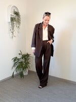 BROWN WIDE LEG PANTS