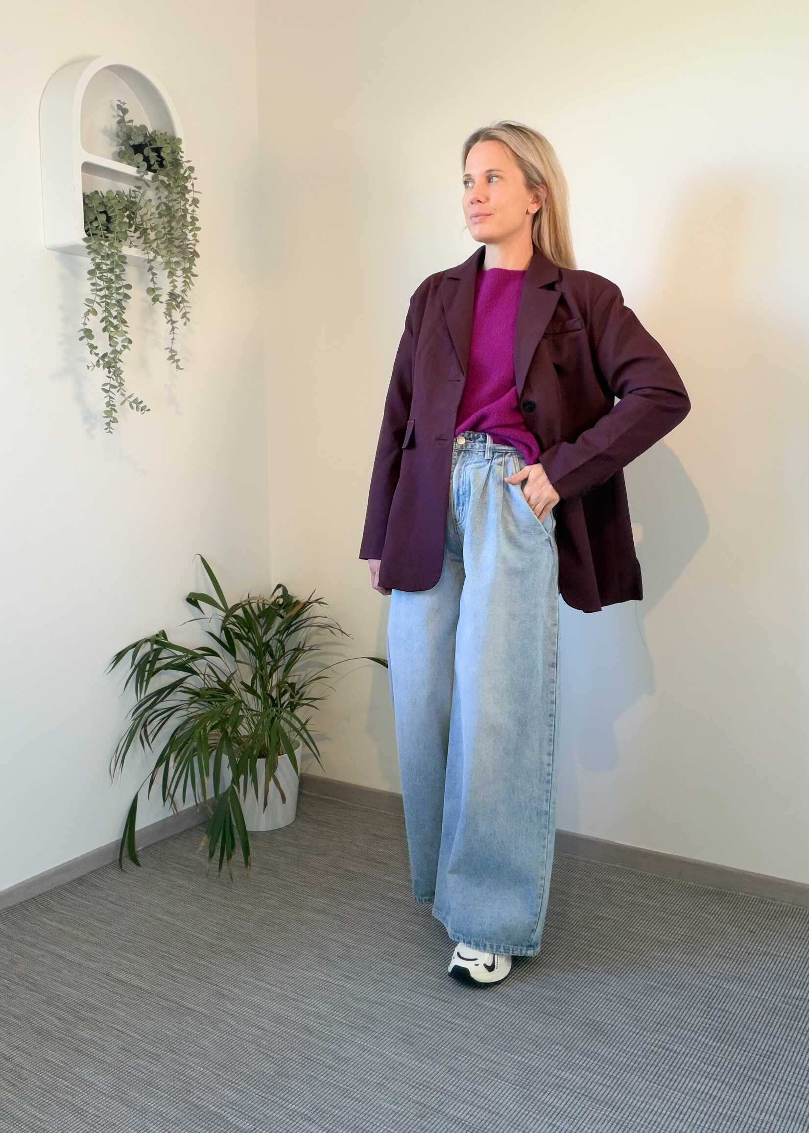 RASPBERRY LONG KNIT