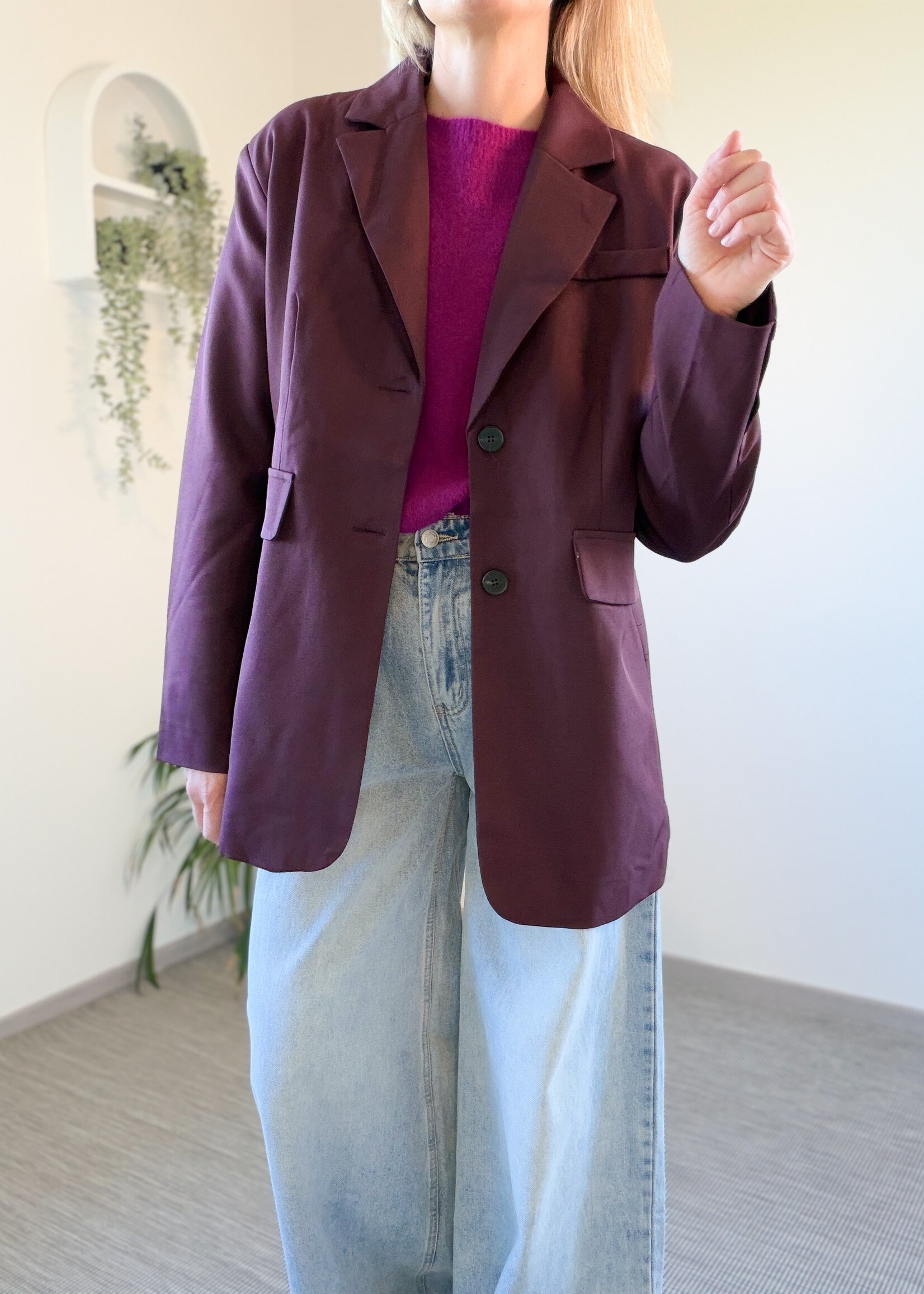 RASPBERRY LONG KNIT