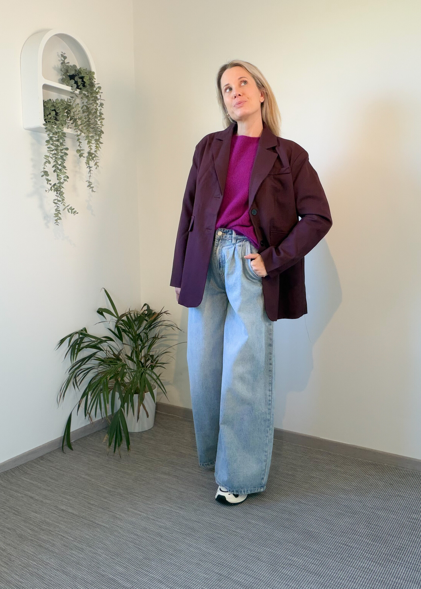 RASPBERRY LONG KNIT