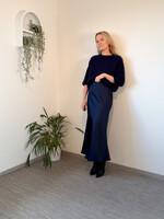 NAVY SHORT SLEEVE KNIT one size