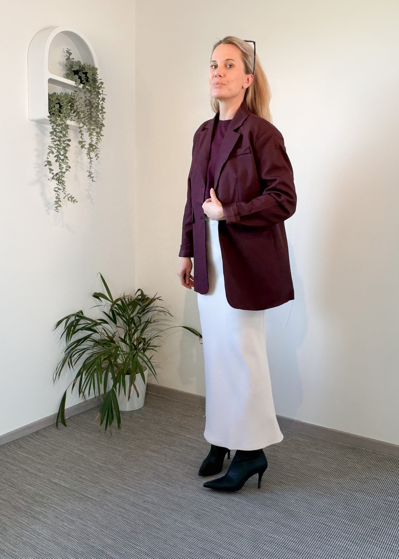 MILLA ECRU LONG SKIRT