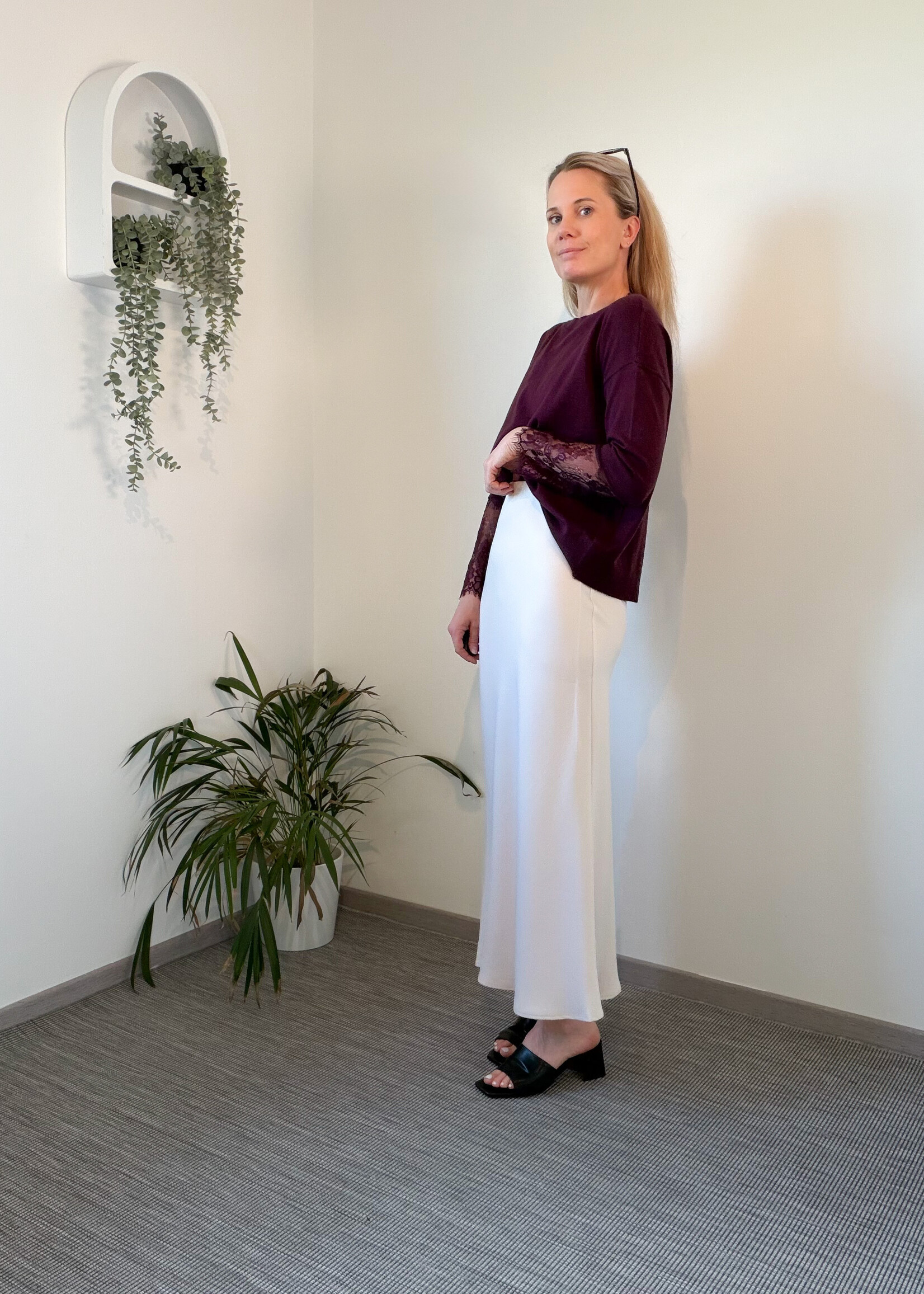 MILLA ECRU LONG SKIRT